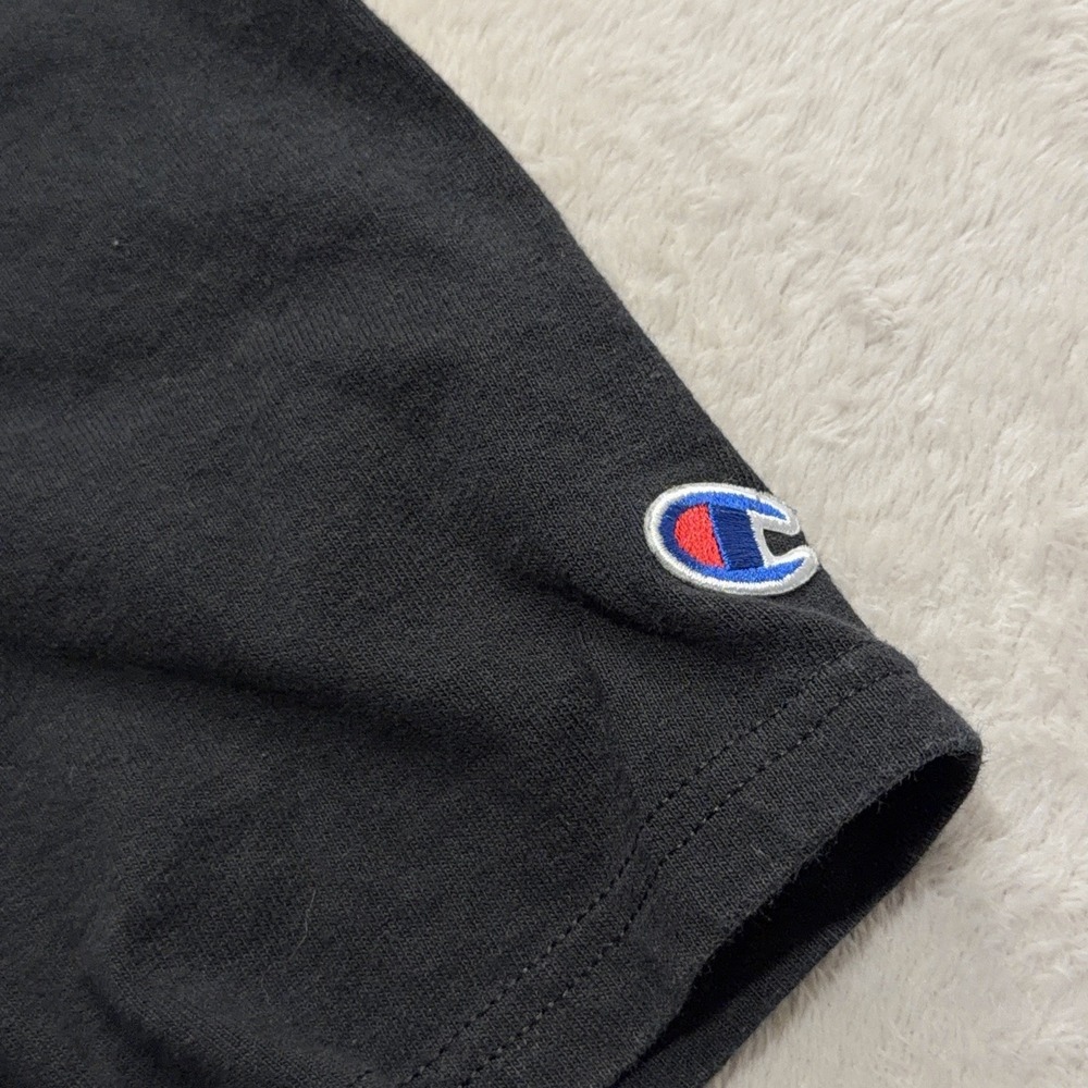 Vintage Champion Helado Ice Cream Graphic T Shirt Mens L Black Rochester NY Tee - Picture 8 of 14